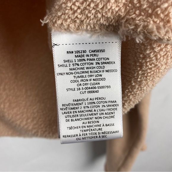 Current/Elliott Womens The Acture Knit Cropped Sweater Light Pink Size 0 XS - Picture 7 of 7